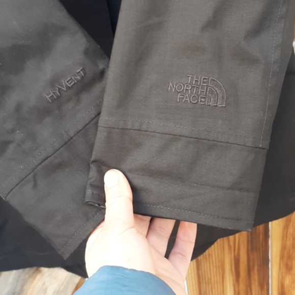 The north face hyvent black long coat sz xs - Picture 5 of 8